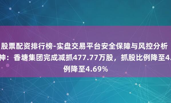 股票配资排行榜-实盘交易平台安全保障与风控分析 舒泰神：香塘集团完成减抓477.77万股，抓股比例降至4.69%